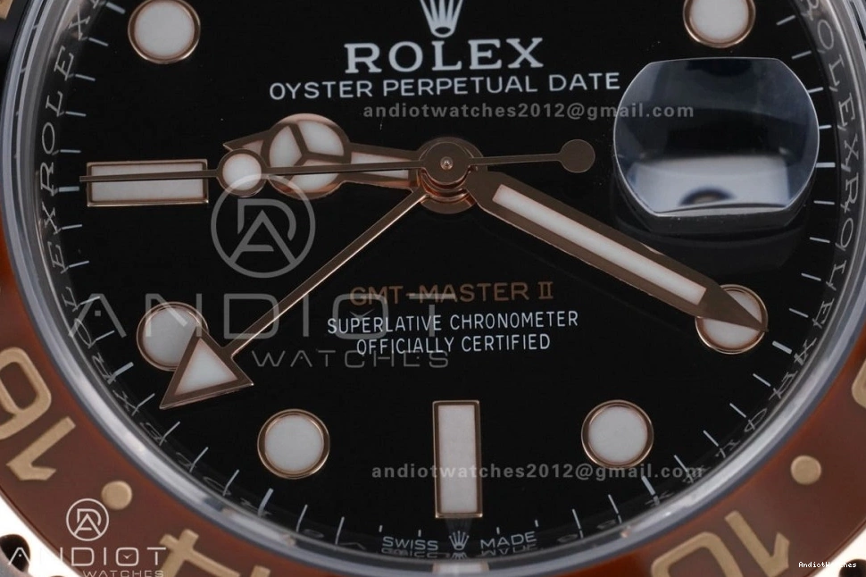 Bracelet on ARF FastDry 1:1 GMT RG SS Edition V SH3285 II Master 904L Best New SS CHNR 855 126711 0803